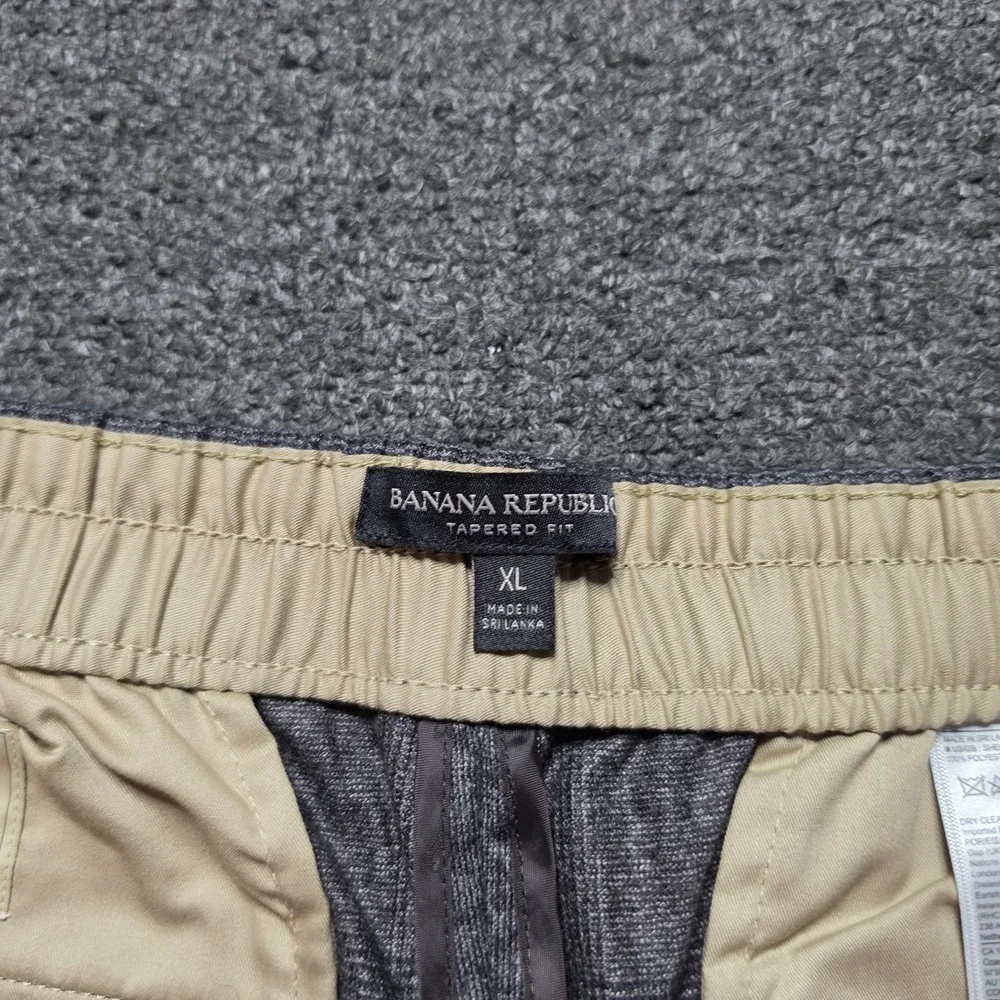 Banana Republic Trousers Grey Glen Plaid Mens XL Vitale Barberis Canonico Wool